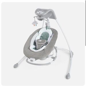 Ingenuity InLighten Baby Swing with Cool Mesh Fabric, Vibrations & Lights